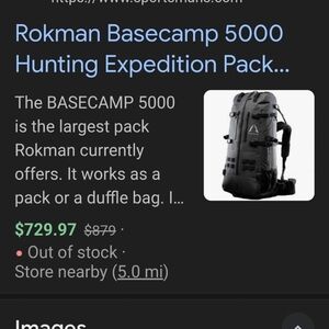 Black Basecamp 5000 Duffel Bag